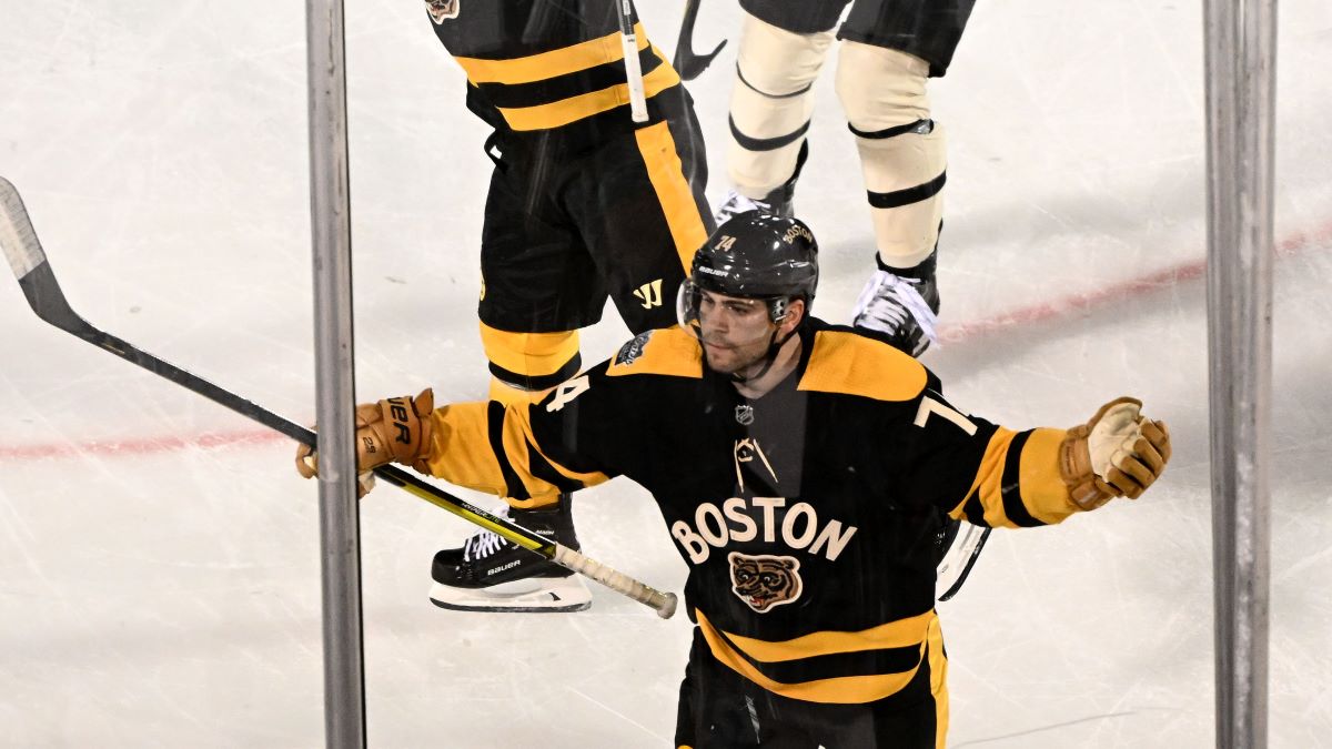 Boston Bruins forward Jake DeBrusk
