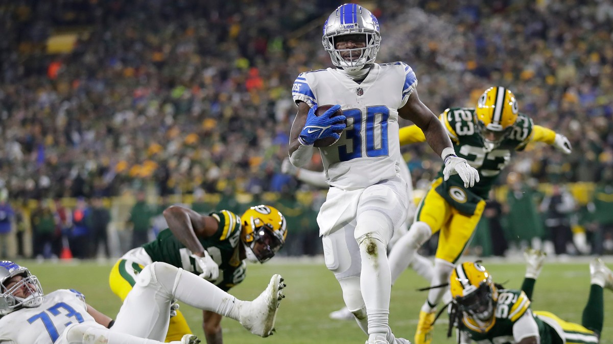 Detroit Lions running back Jamaal Williams