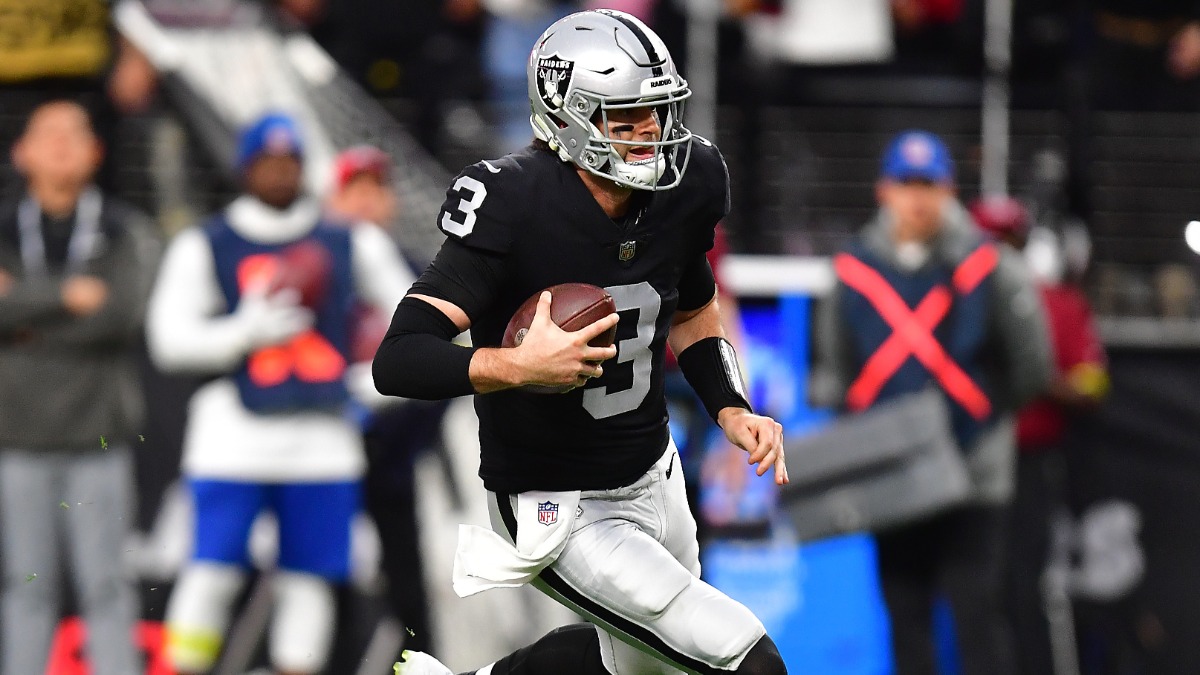 Las Vegas Raiders quarterback Jarrett Stidham