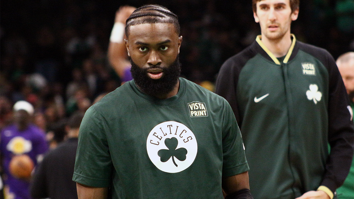 Boston Celtics forward Jaylen Brown