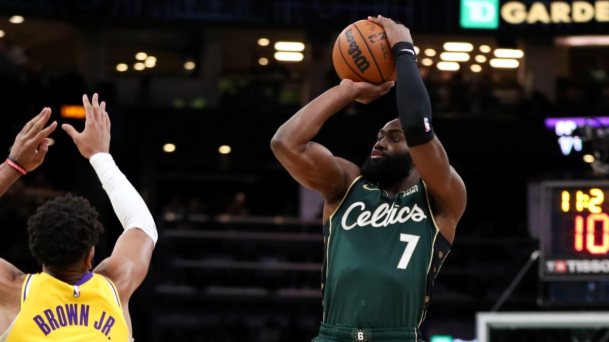 Boston Celtics guard Jaylen Brown