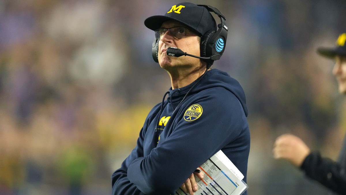 Michigan Wolverines head football coach Jim Harbaugh
