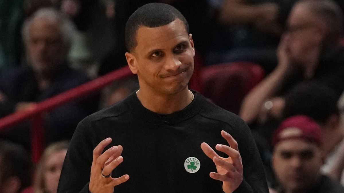 Boston Celtics head coach Joe Mazzulla