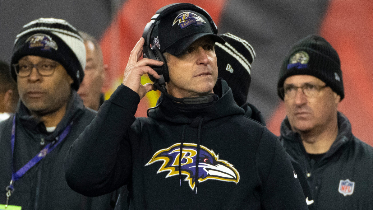 Baltimore Ravens head coach John Harbaugh