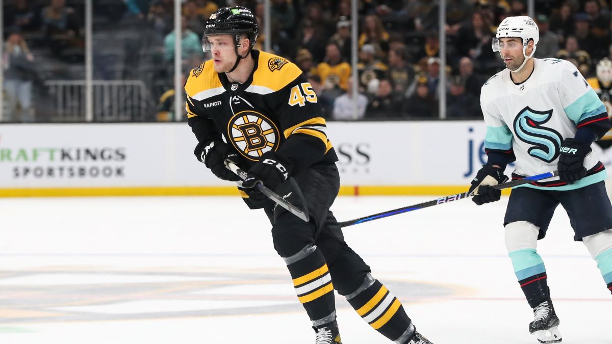 Boston Bruins forward Joona Koppanen