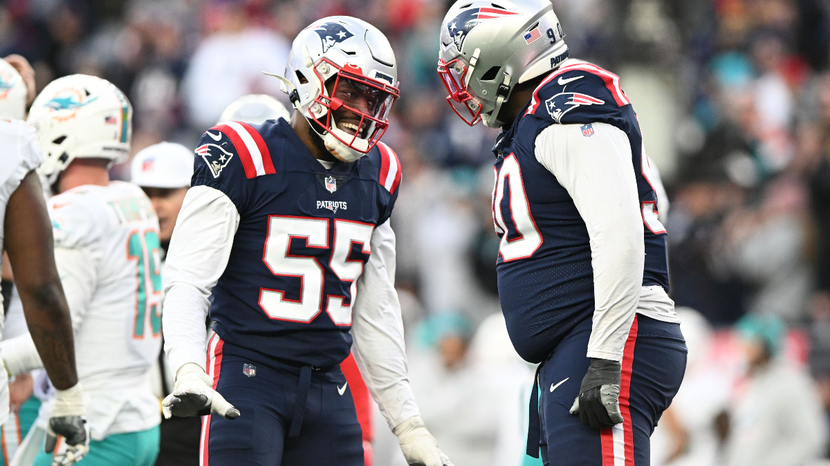 New England Patriots linebacker Josh Uche