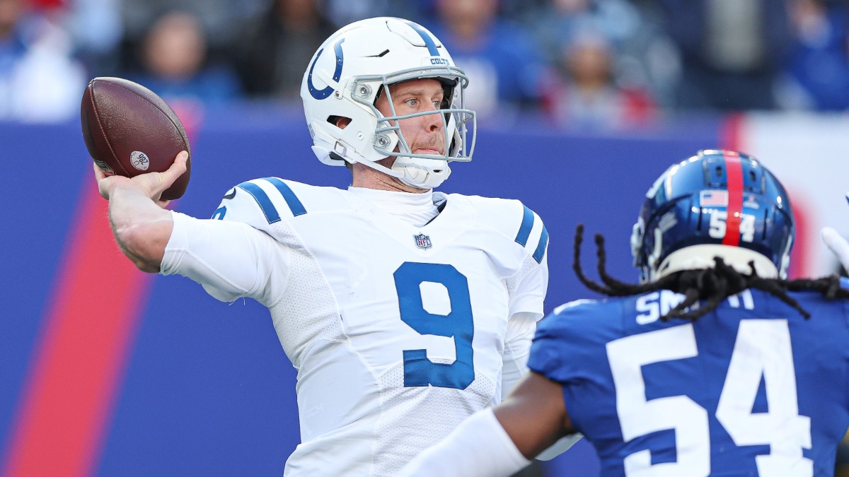 Indianapolis Colts quarterback Nick Foles