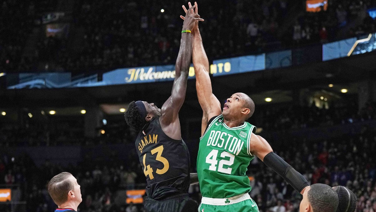 Toronto Raptors forward Pascal Siakam and Boston Celtics forward Al Horford