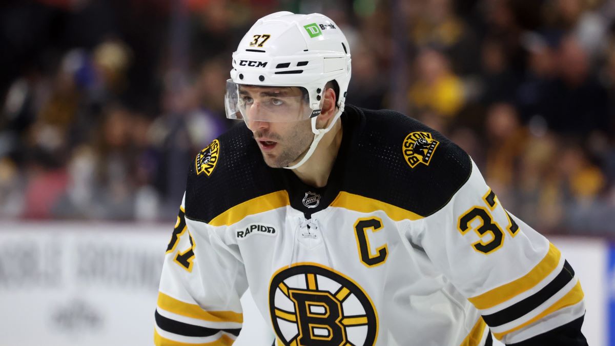 Boston Bruins captain Patrice Bergeron