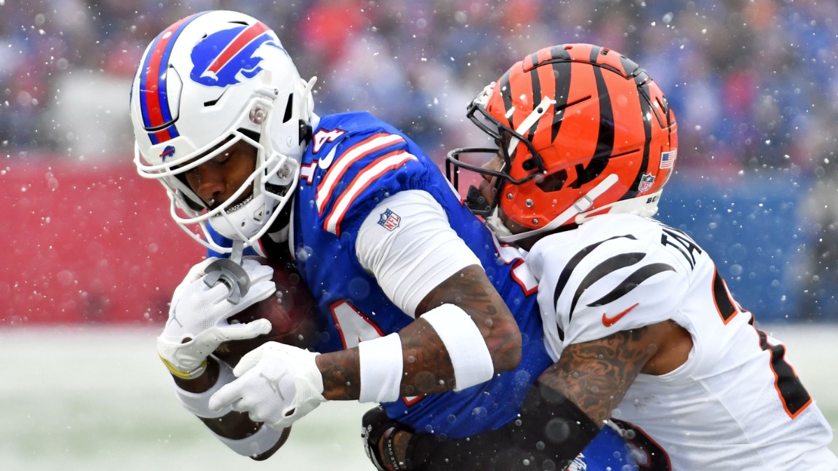Buffalo Bills wide receiver Stefon Diggs, Cincinnati Bengals cornerback Cam Taylor-Britt
