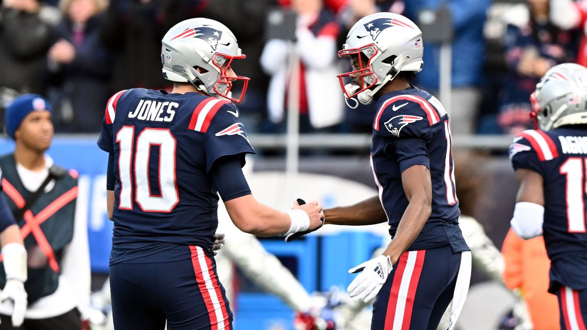 New England Patriots teammates Tyquan Thornton and Mac Jones