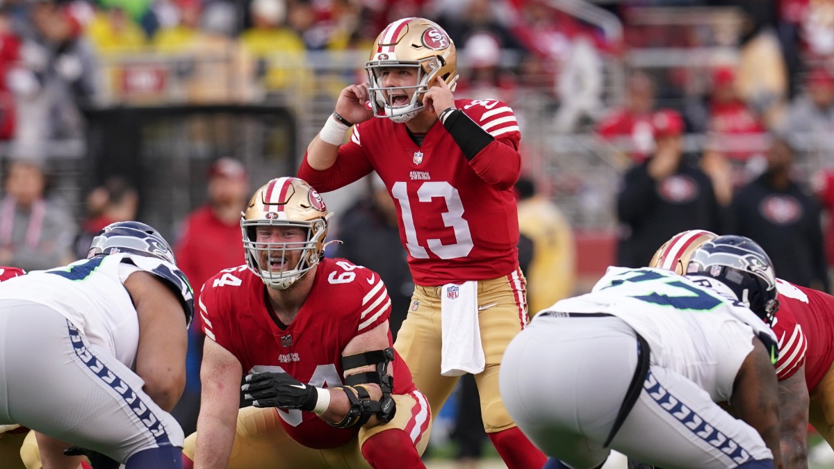 San Francisco 49ers quarterback Brock Purdy