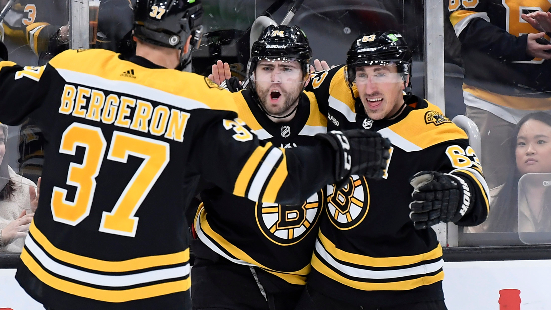 Boston Bruins forward Jake DeBrusk