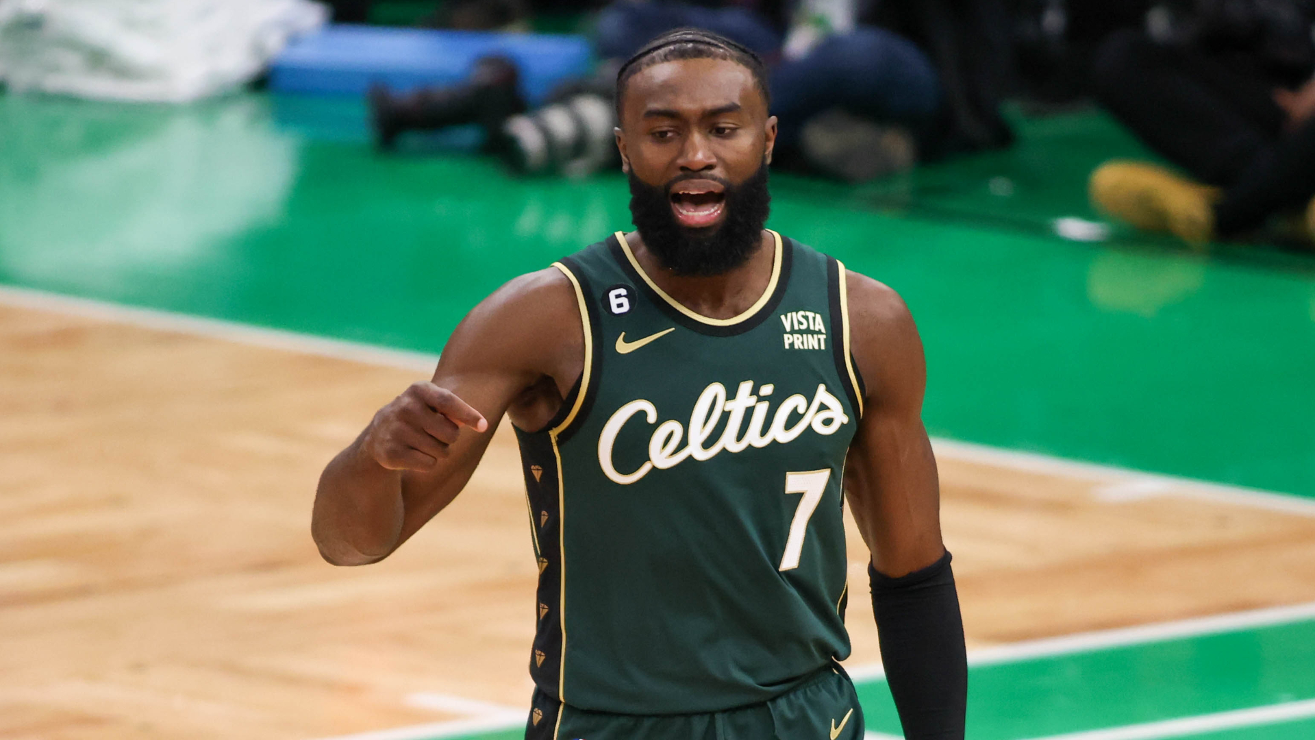 Boston Celtics forward Jaylen Brown