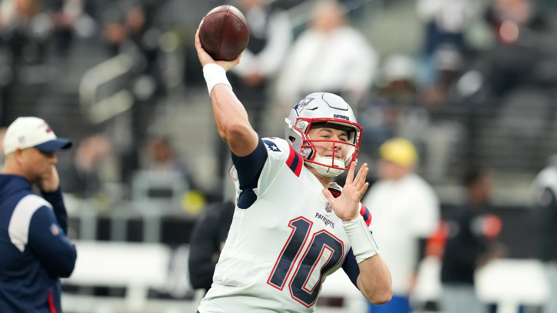 New England Patriots quarterback Mac Jones