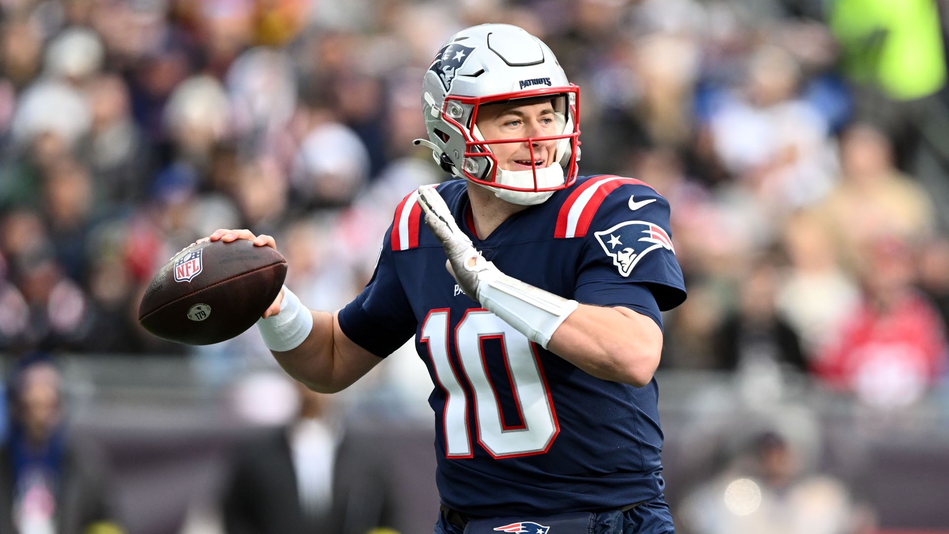 New England Patriots quarterback Mac Jones