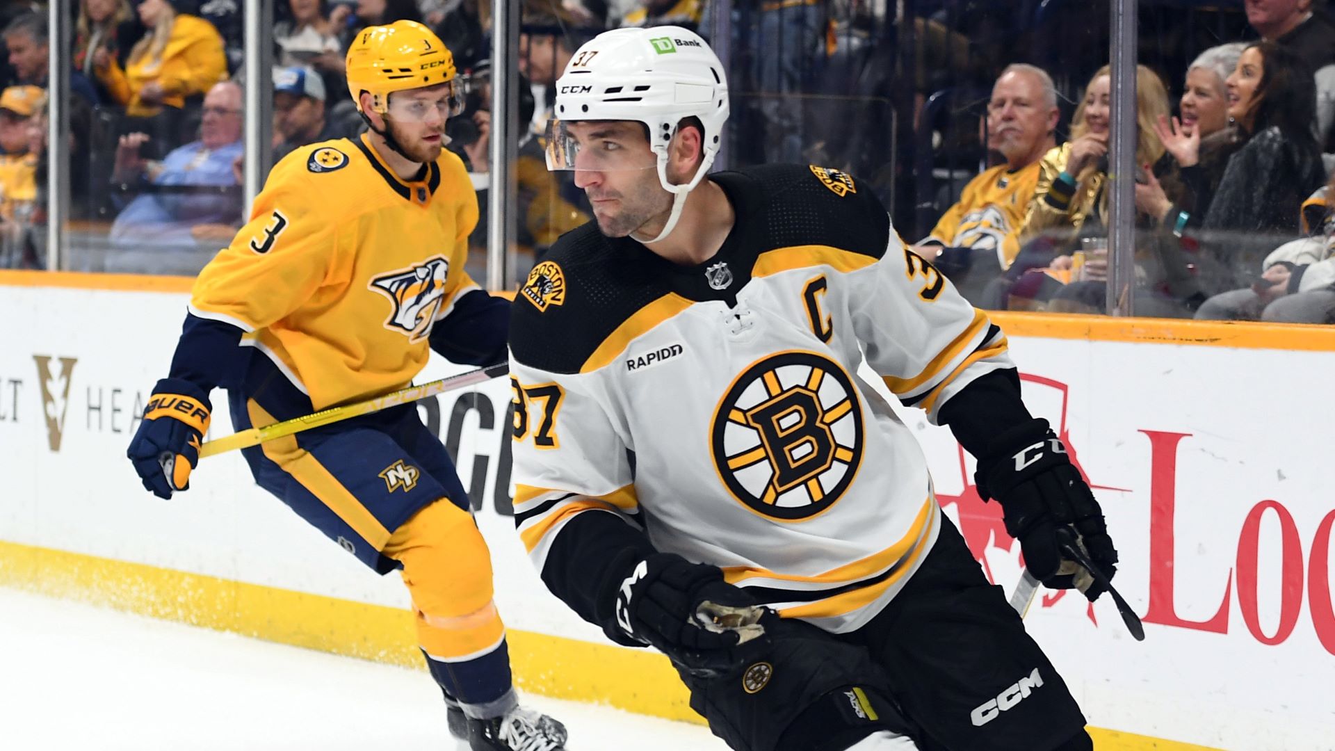 Boston Bruins center Patrice Bergeron