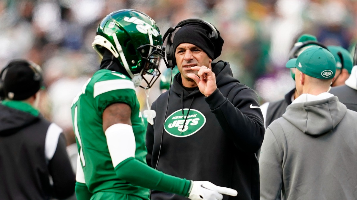 New York Jets head coach Robert Saleh