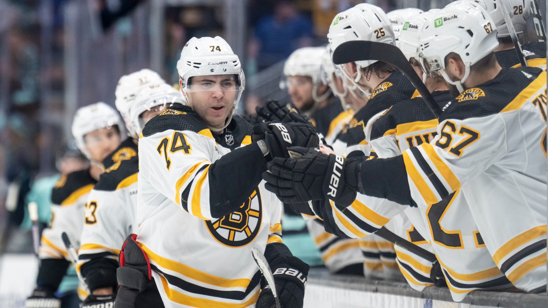 Boston Bruins forward Jake DeBrusk
