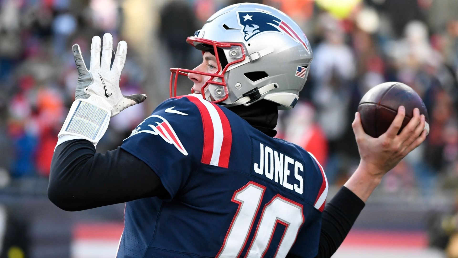 New England Patriots quarterback Mac Jones