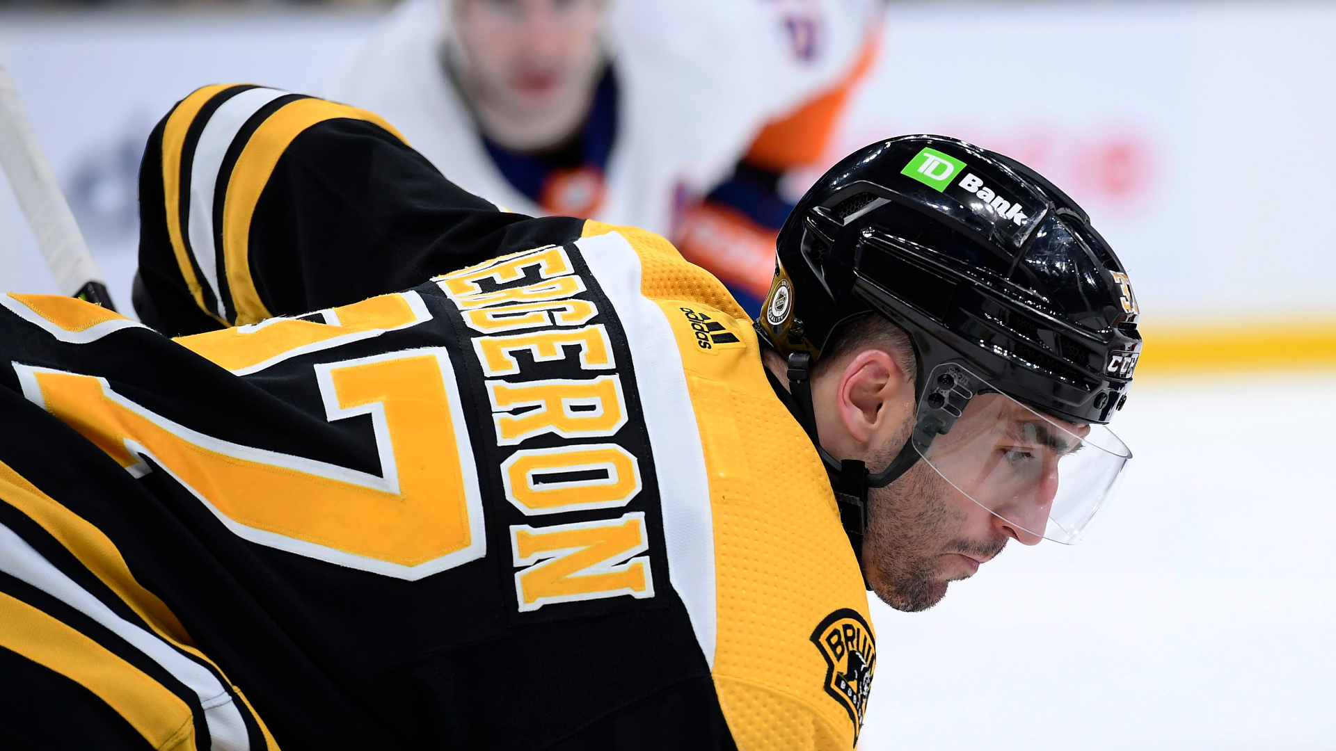 Retired Boston Bruins center Patrice Bergeron