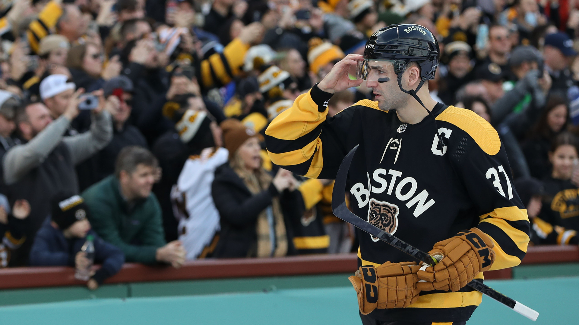 Boston Bruins center Patrice Bergeron