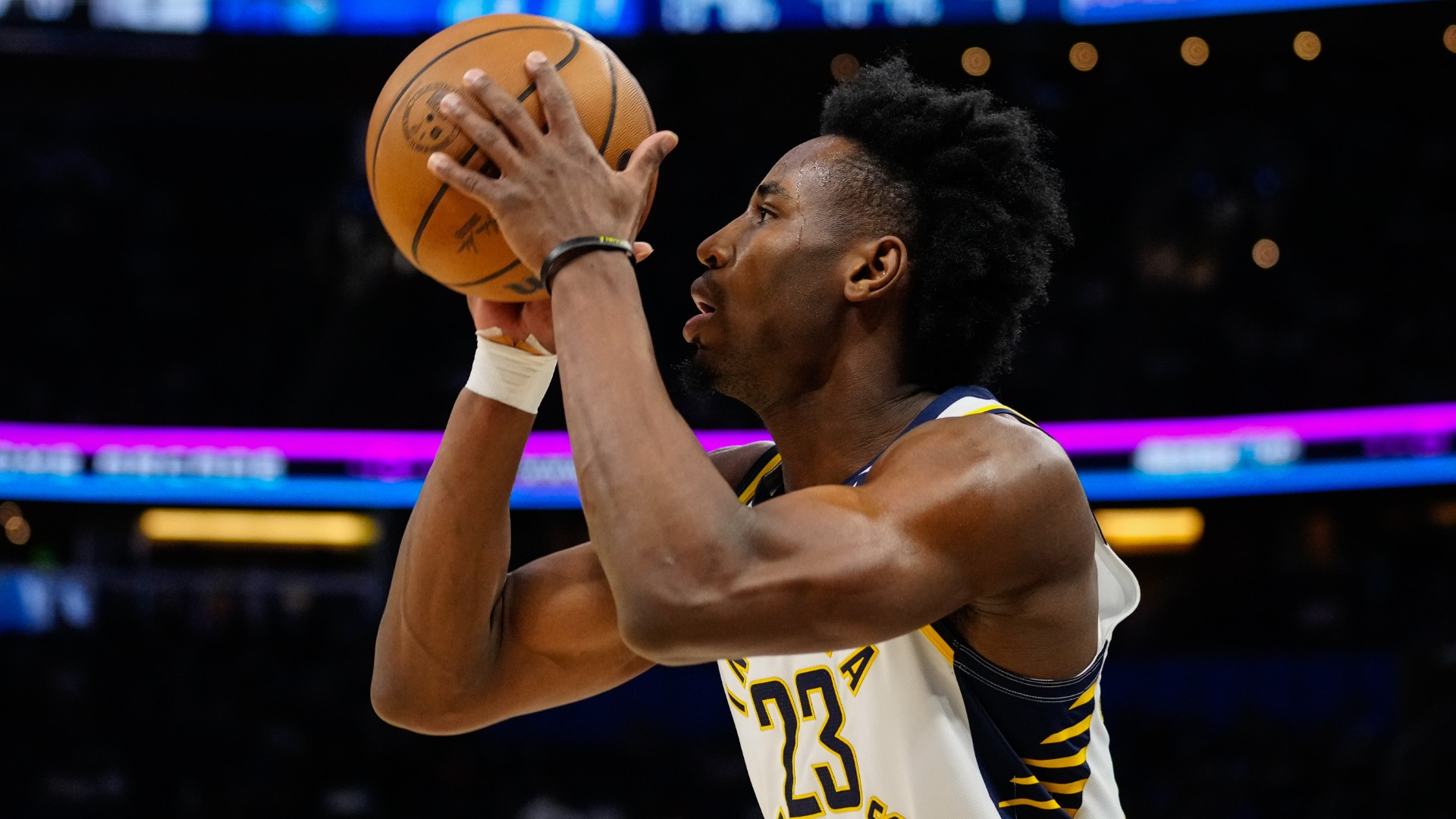 Indiana Pacers forward Aaron Nesmith