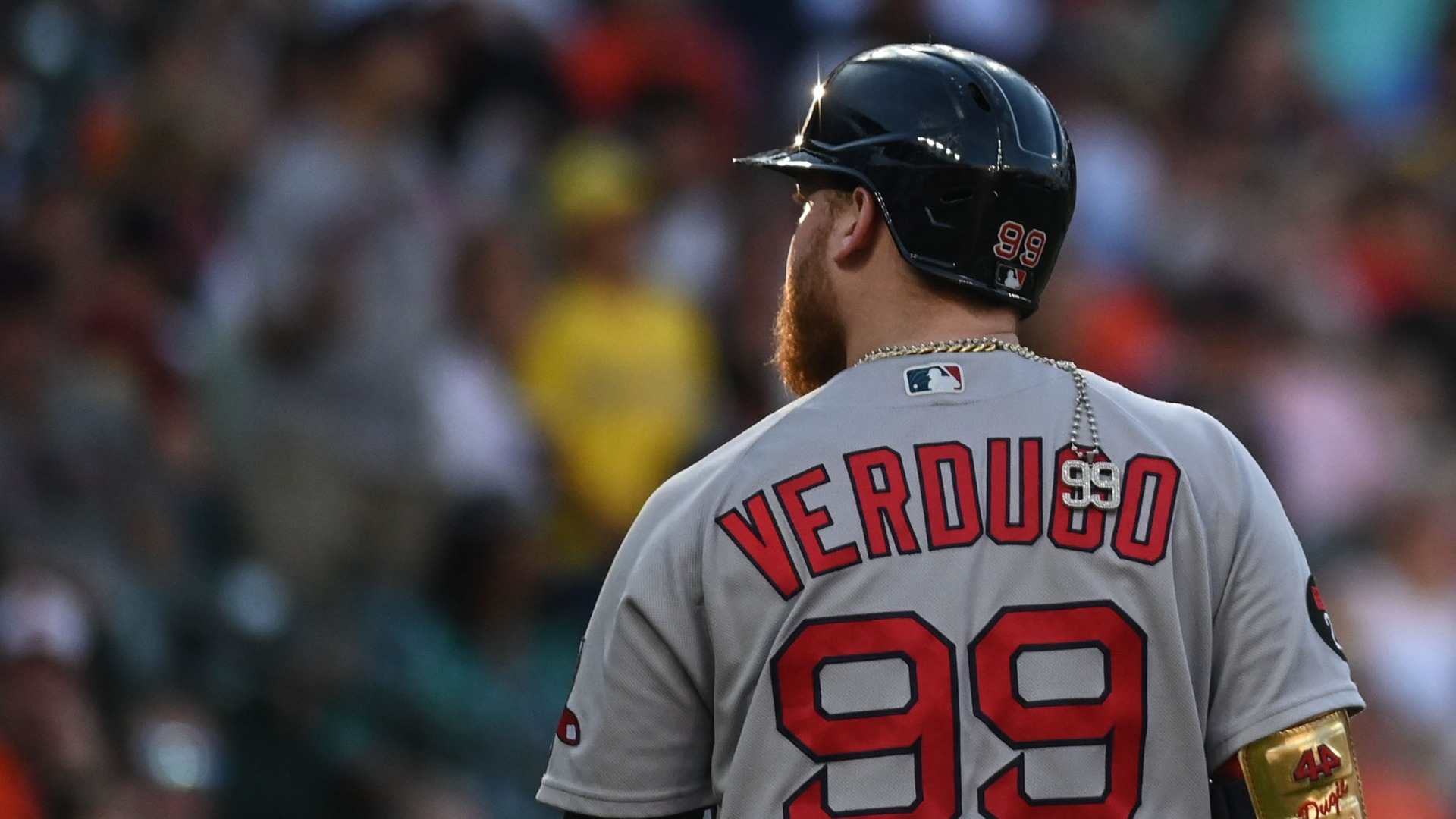 Boston Red Sox outfielder Alex Verdugo