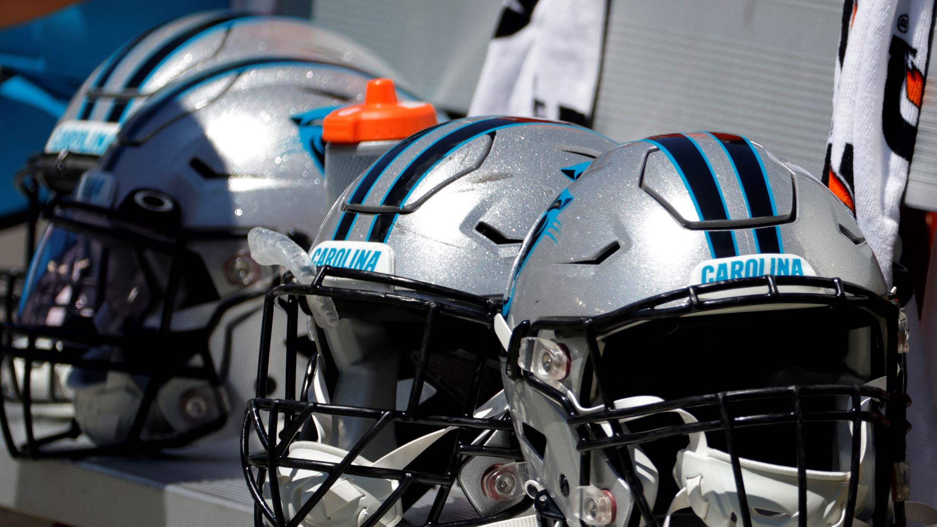 Carolina Panthers helmets