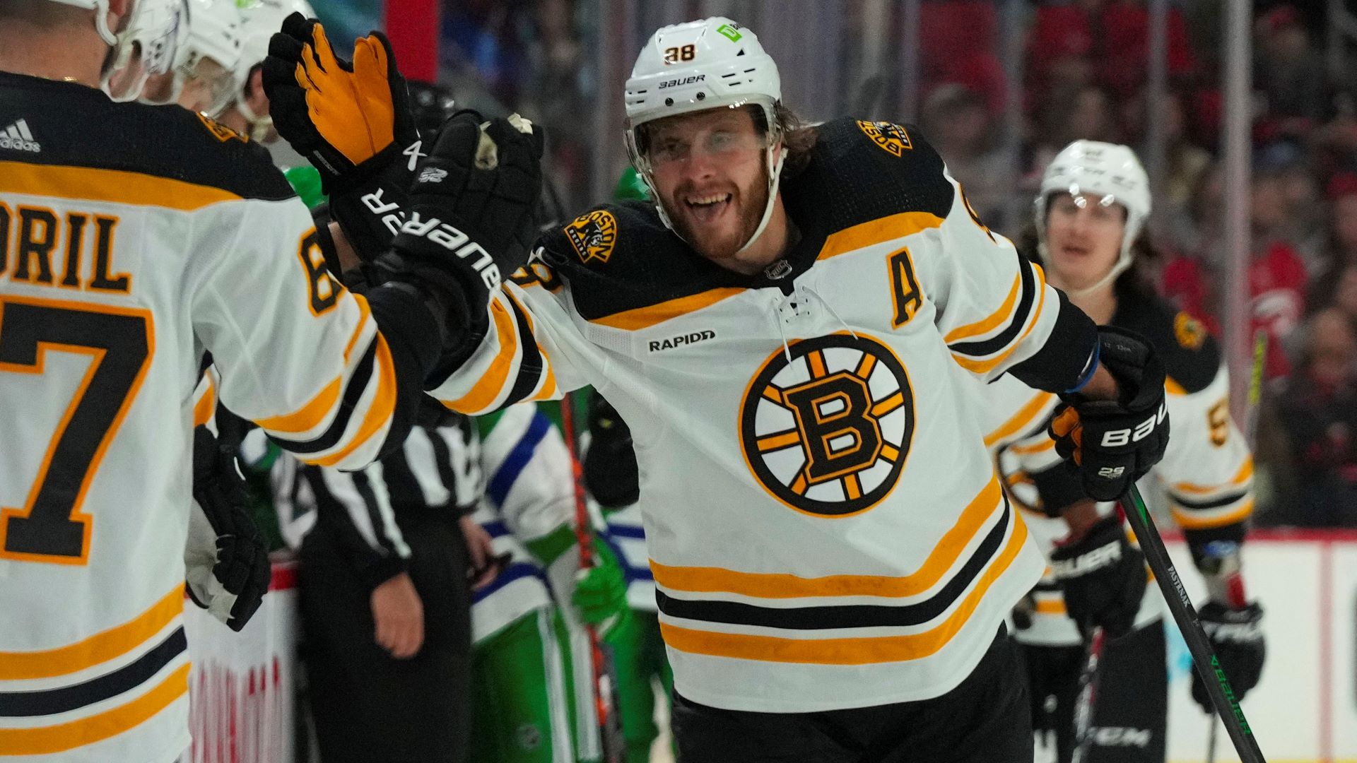Boston Bruins forward David Pastrnak