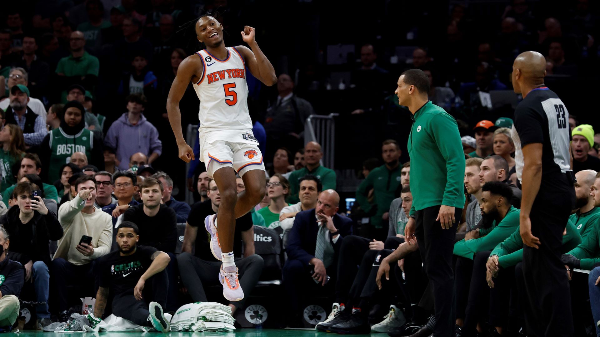 New York Knicks guard Immanuel Quickley