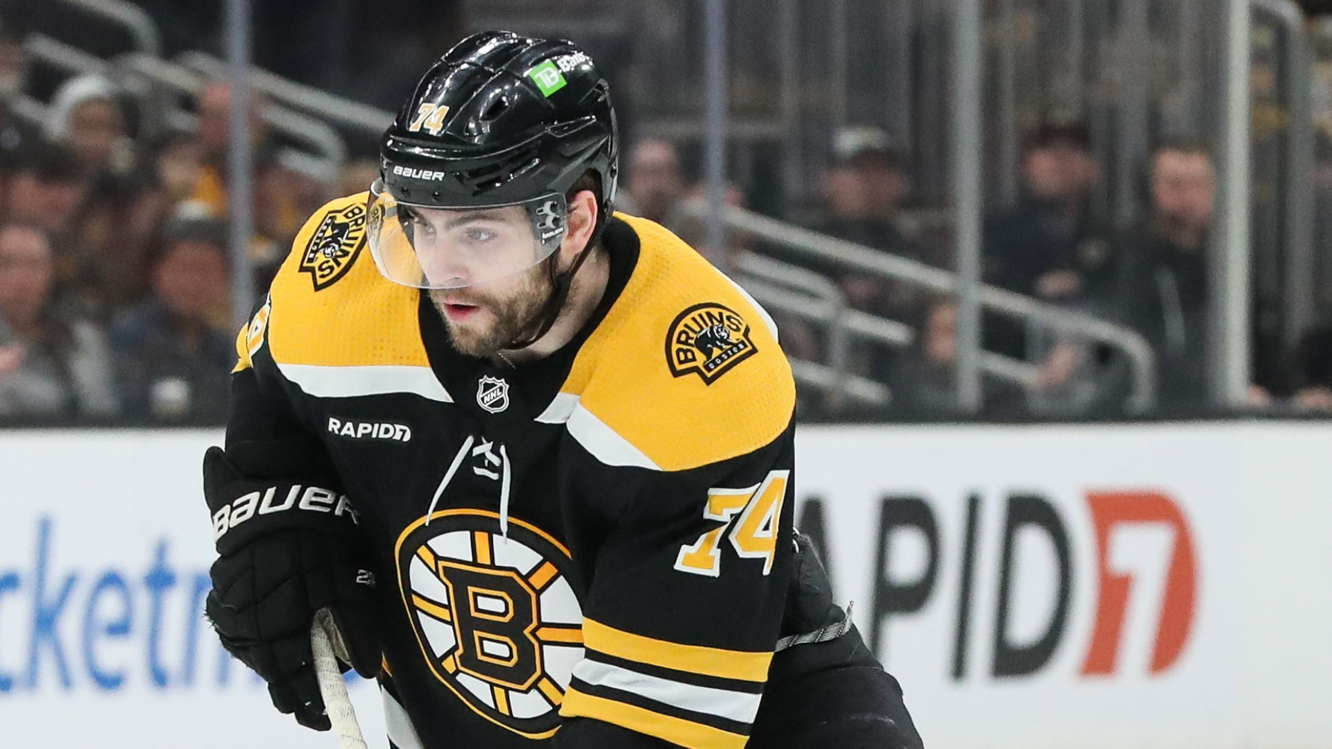Boston Bruins forward Jake DeBrusk