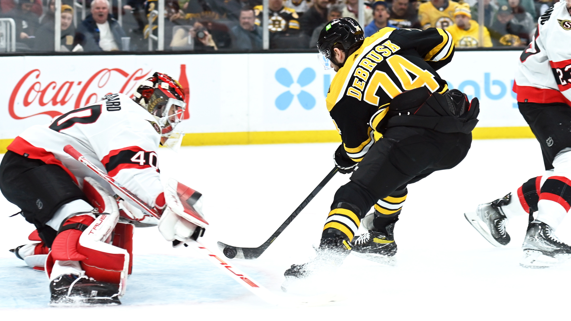 Boston Bruins forward Jake DeBrusk