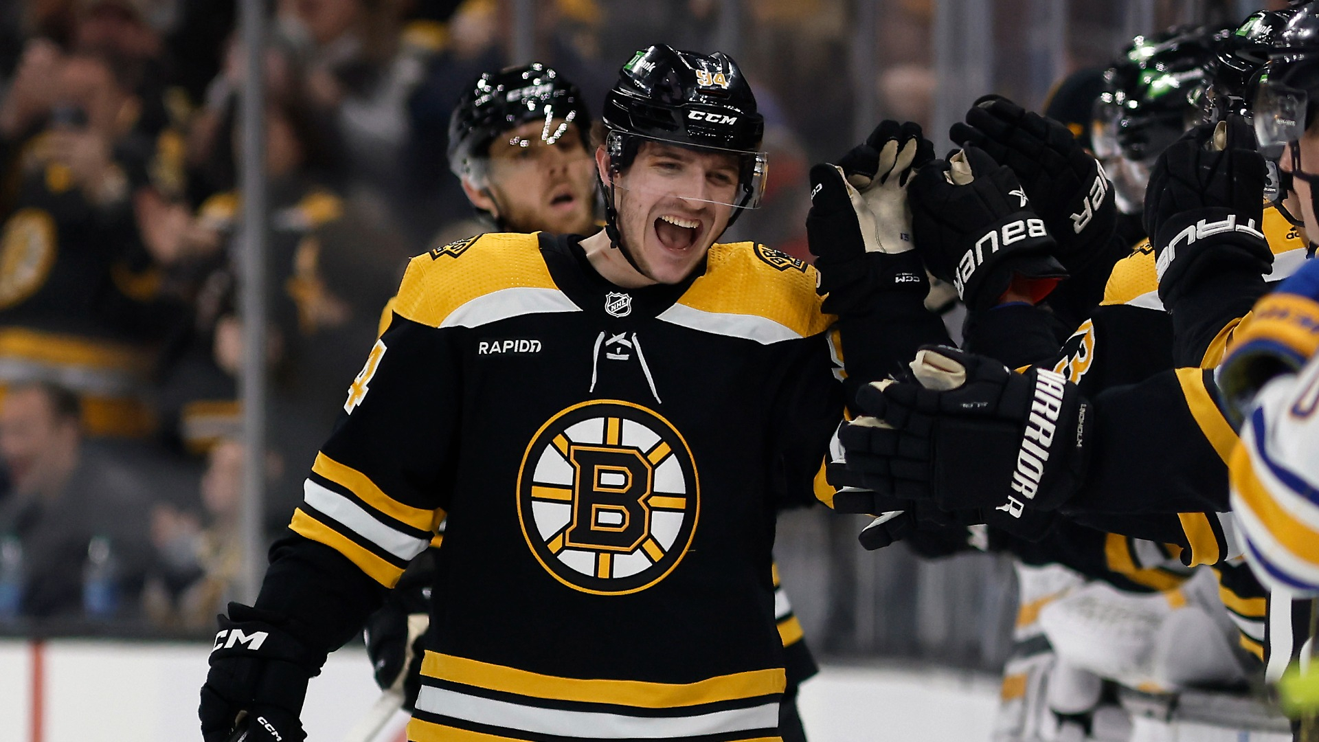 Boston Bruins center Jakub Lauko