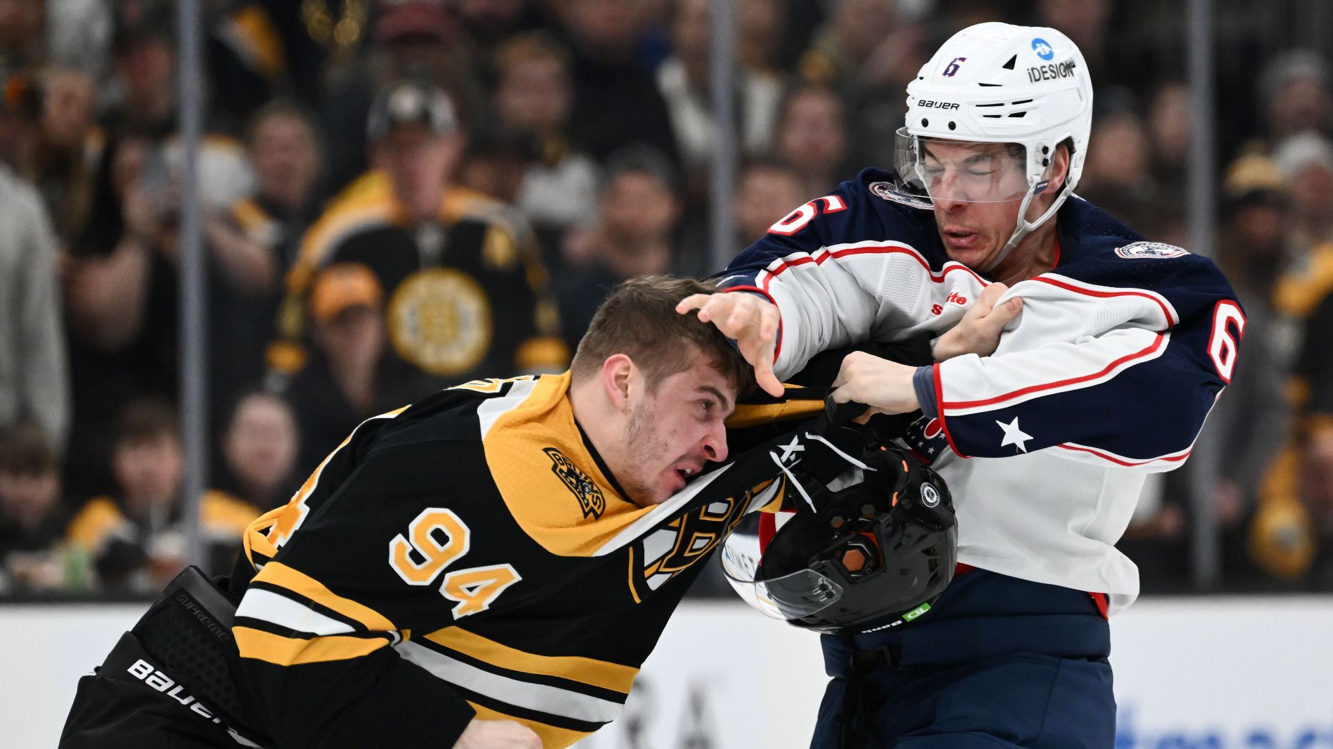 Boston Bruins forward Jakub Lauko