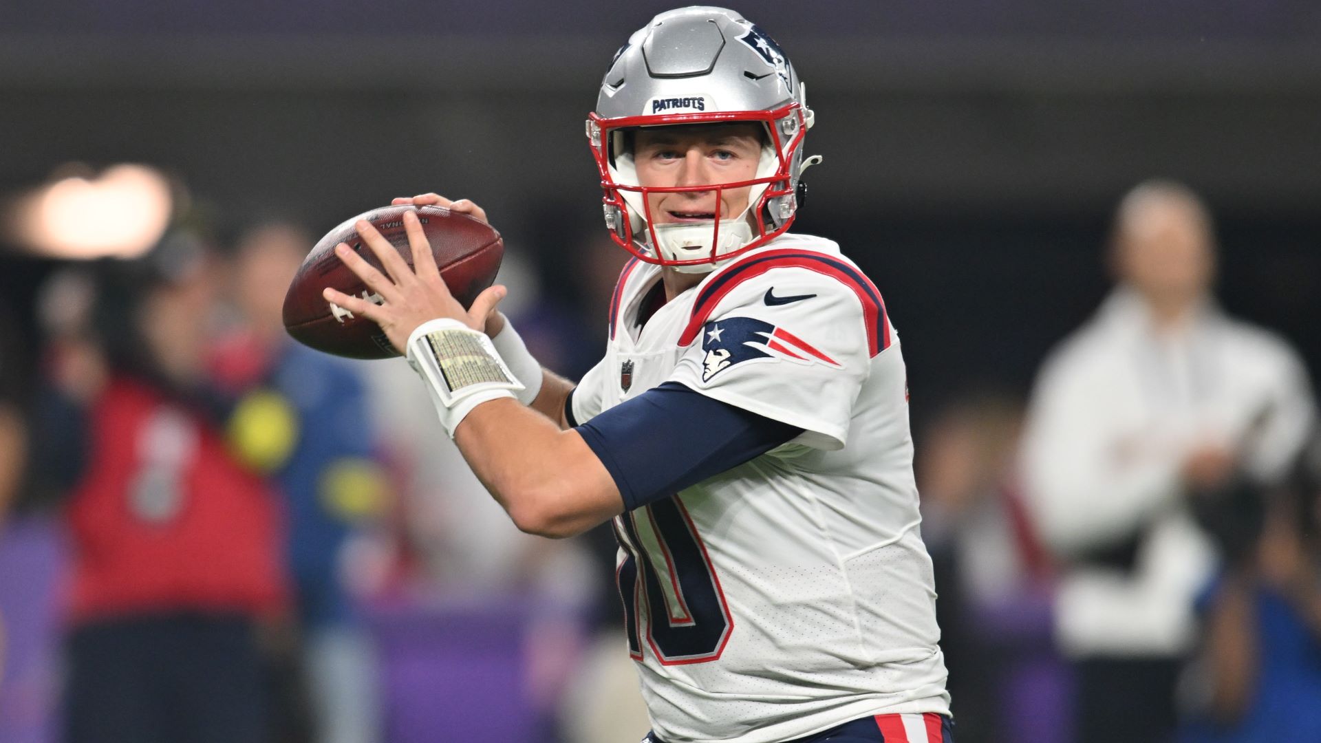 New England Patriots quarterback Mac Jones