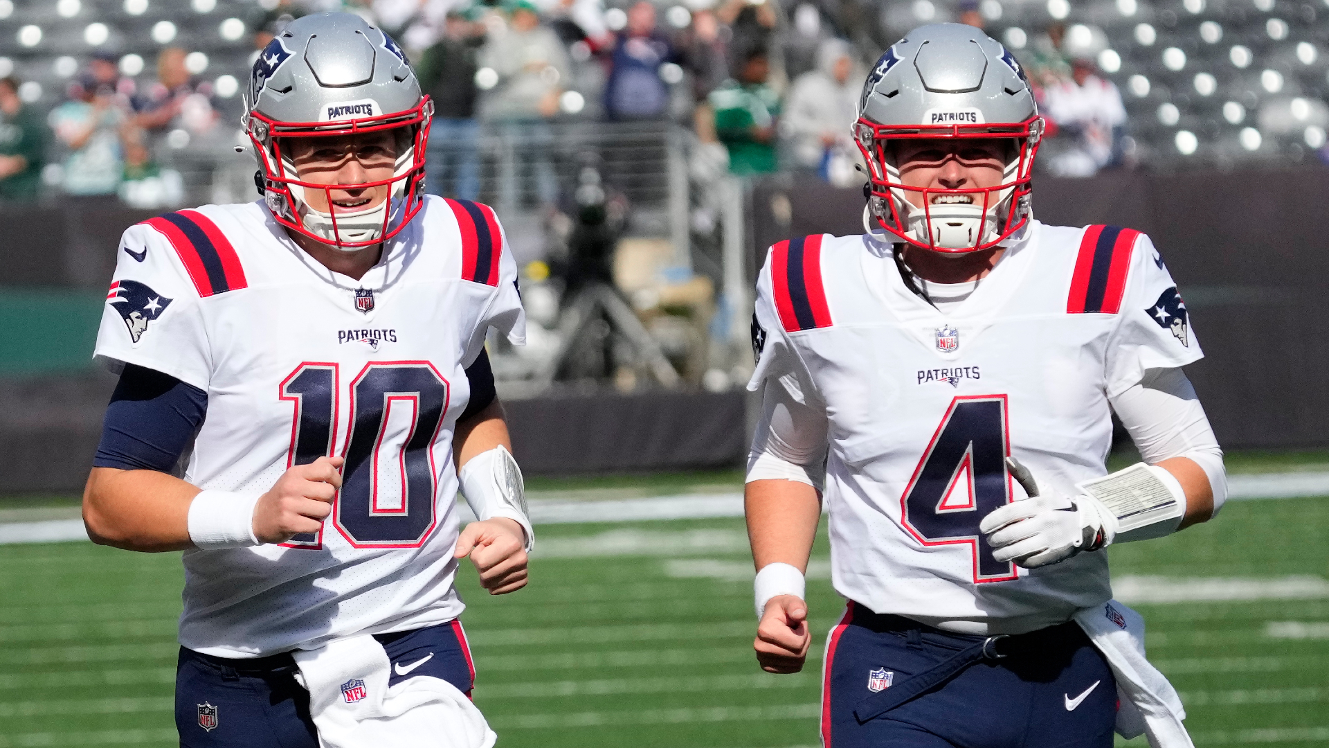 New England Patriots quarterbacks Mac Jones