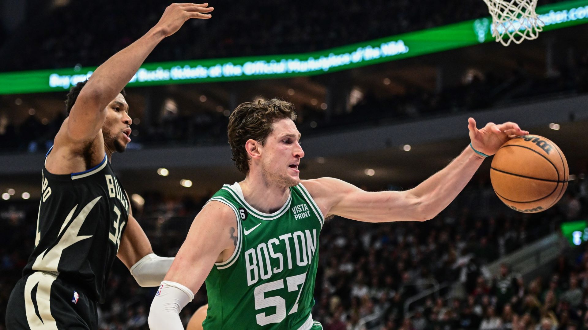Boston Celtics center Mike Muscala
