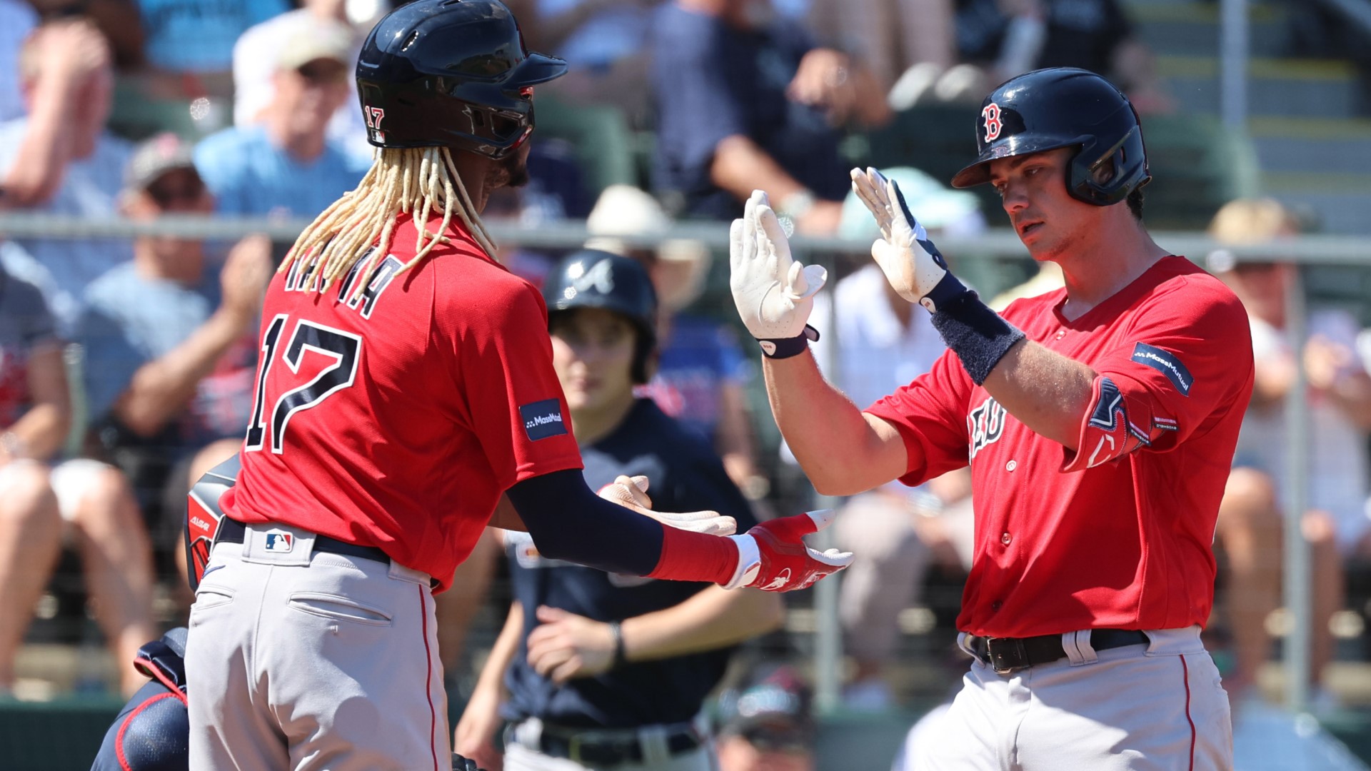 Boston Red Sox outfielder Raimel Tapia, infielder Bobby Dalbec