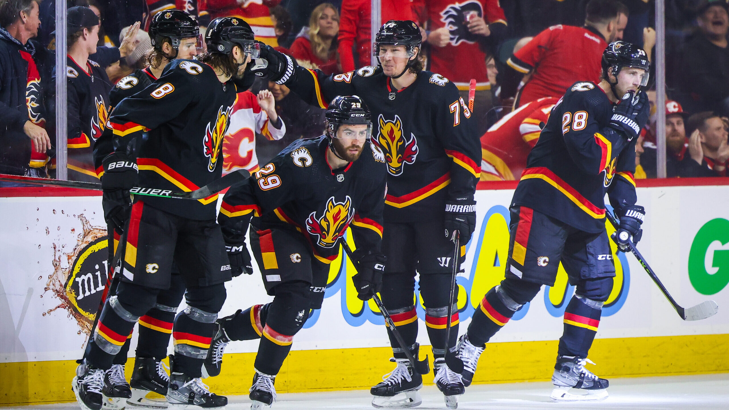 NHL: Boston Bruins at Calgary Flames