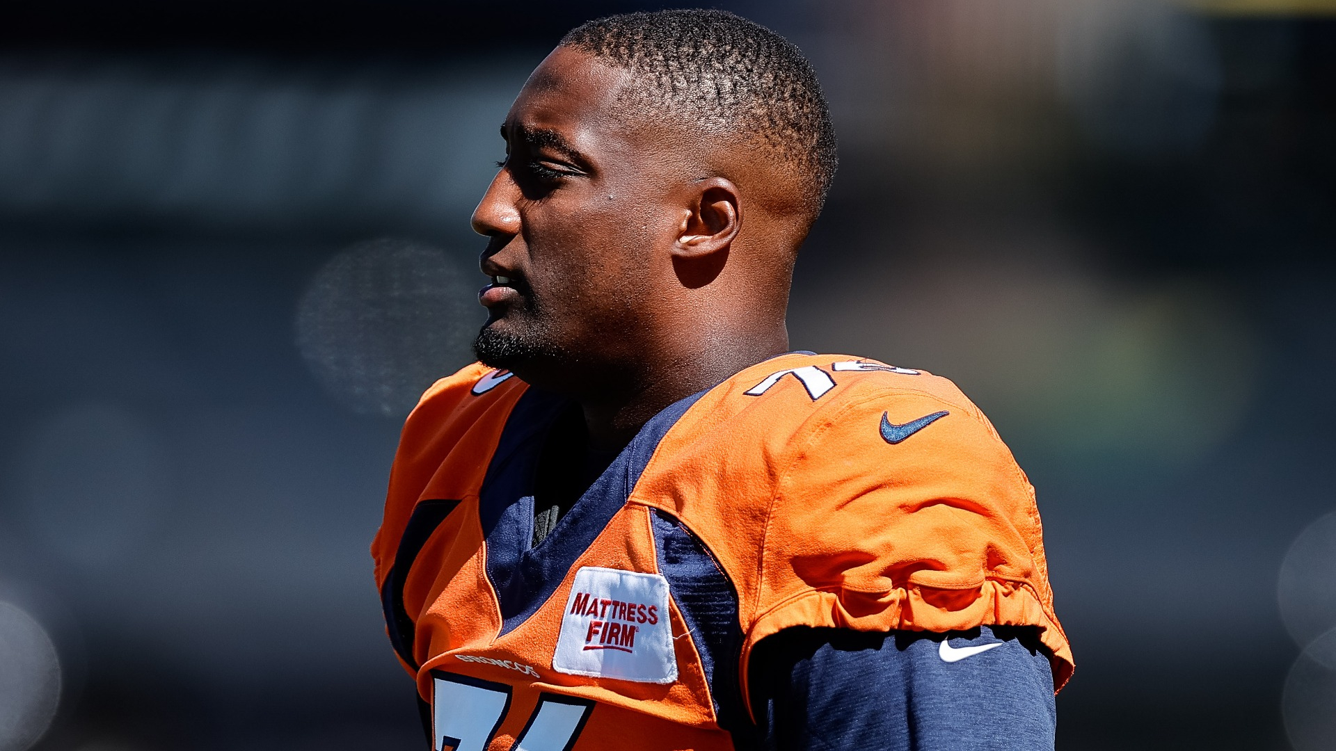 New England Patriots tackle Calvin Anderson