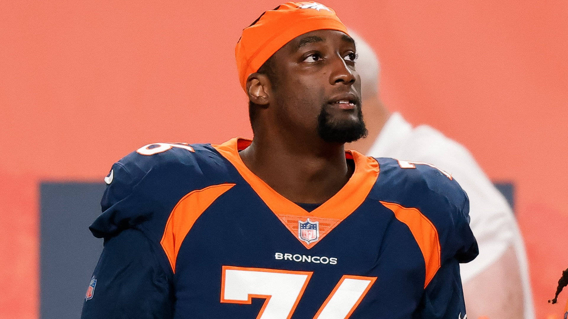 New England Patriots tackle Calvin Anderson