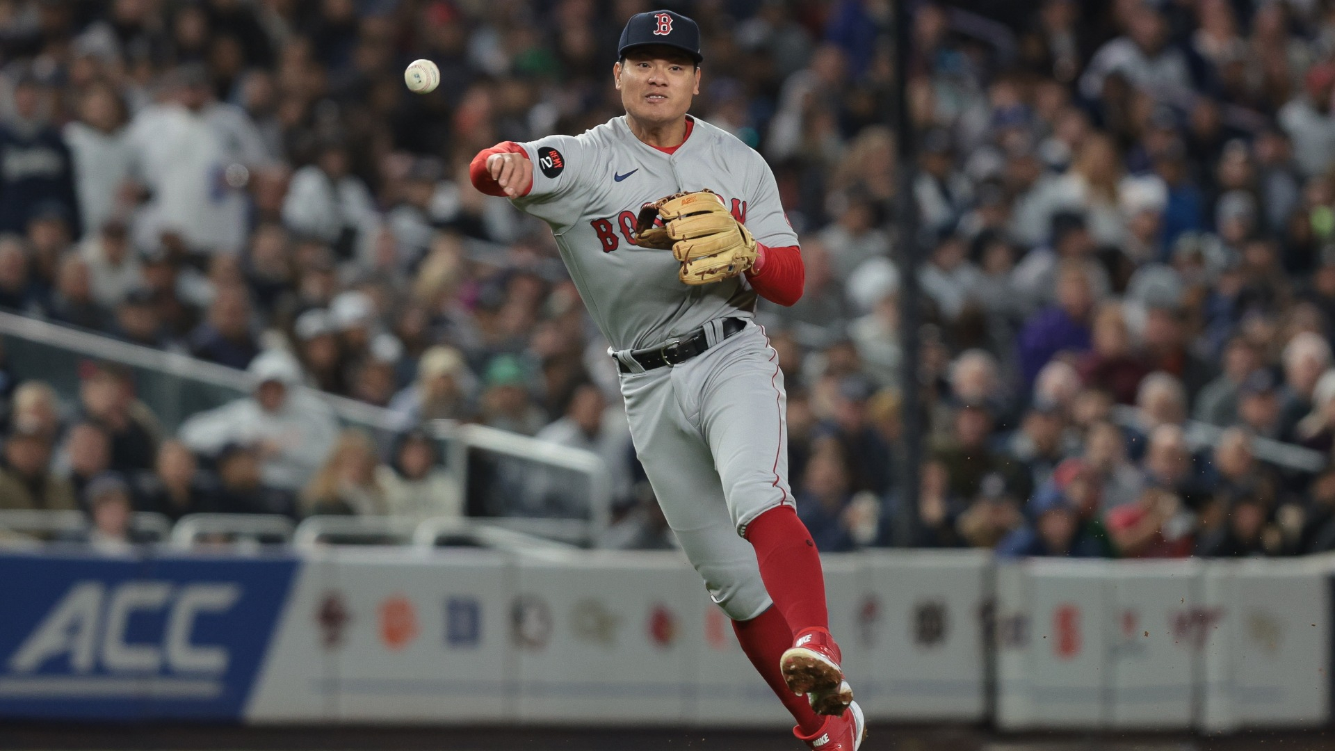 Boston Red Sox infielder Yu Chang