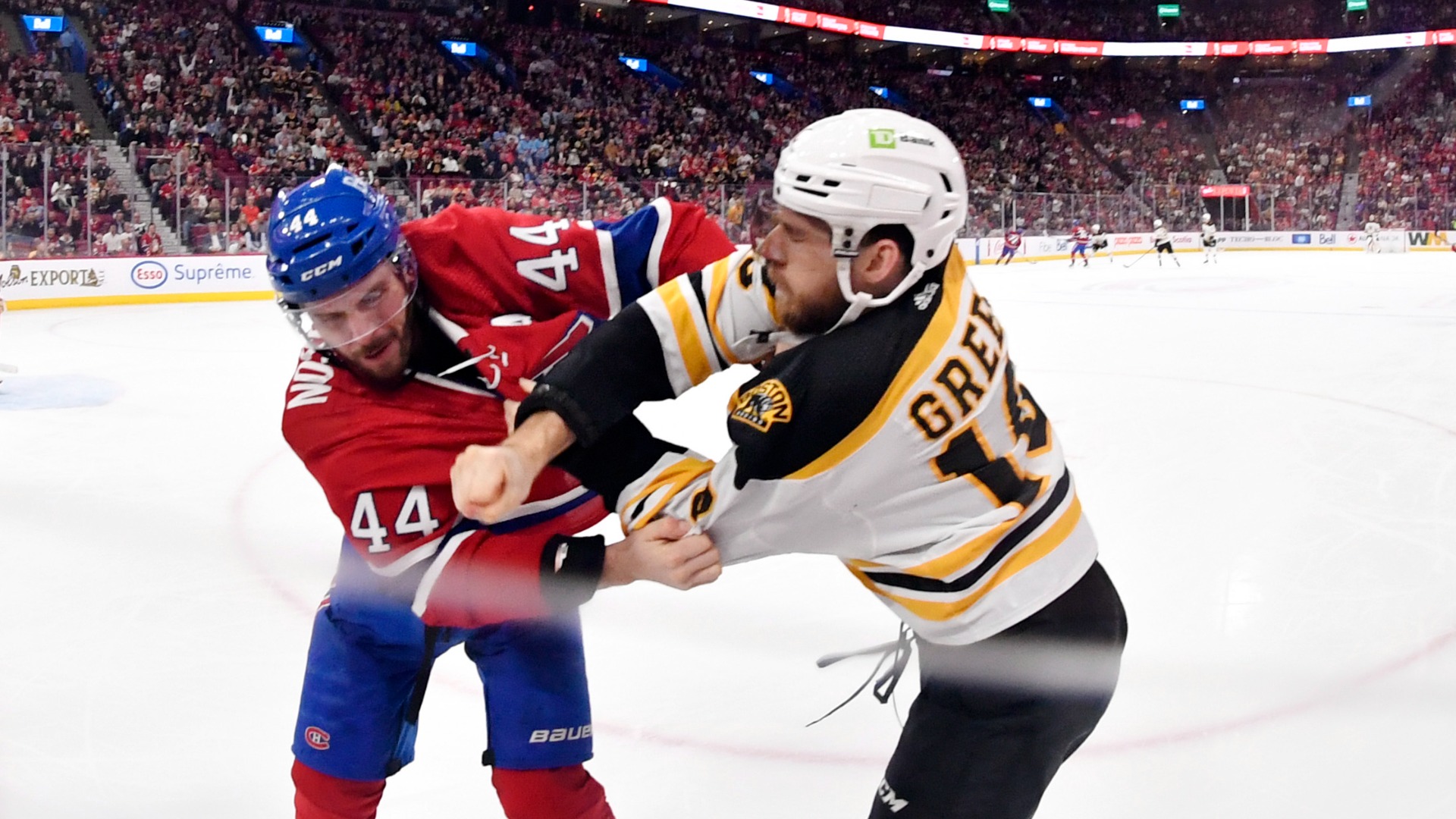Boston Bruins forward A.J. Greer