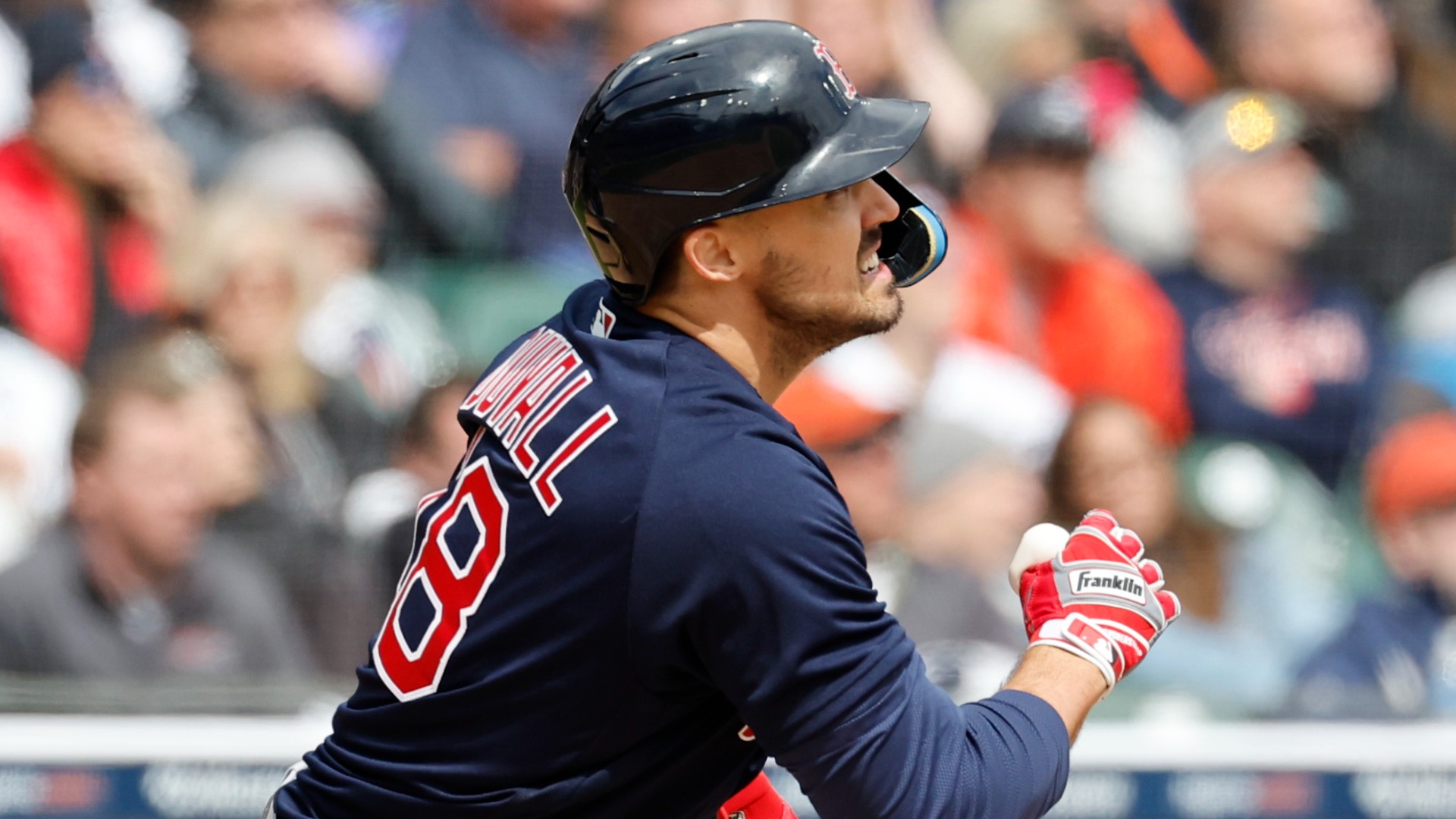 Boston Red Sox center fielder Adam Duvall