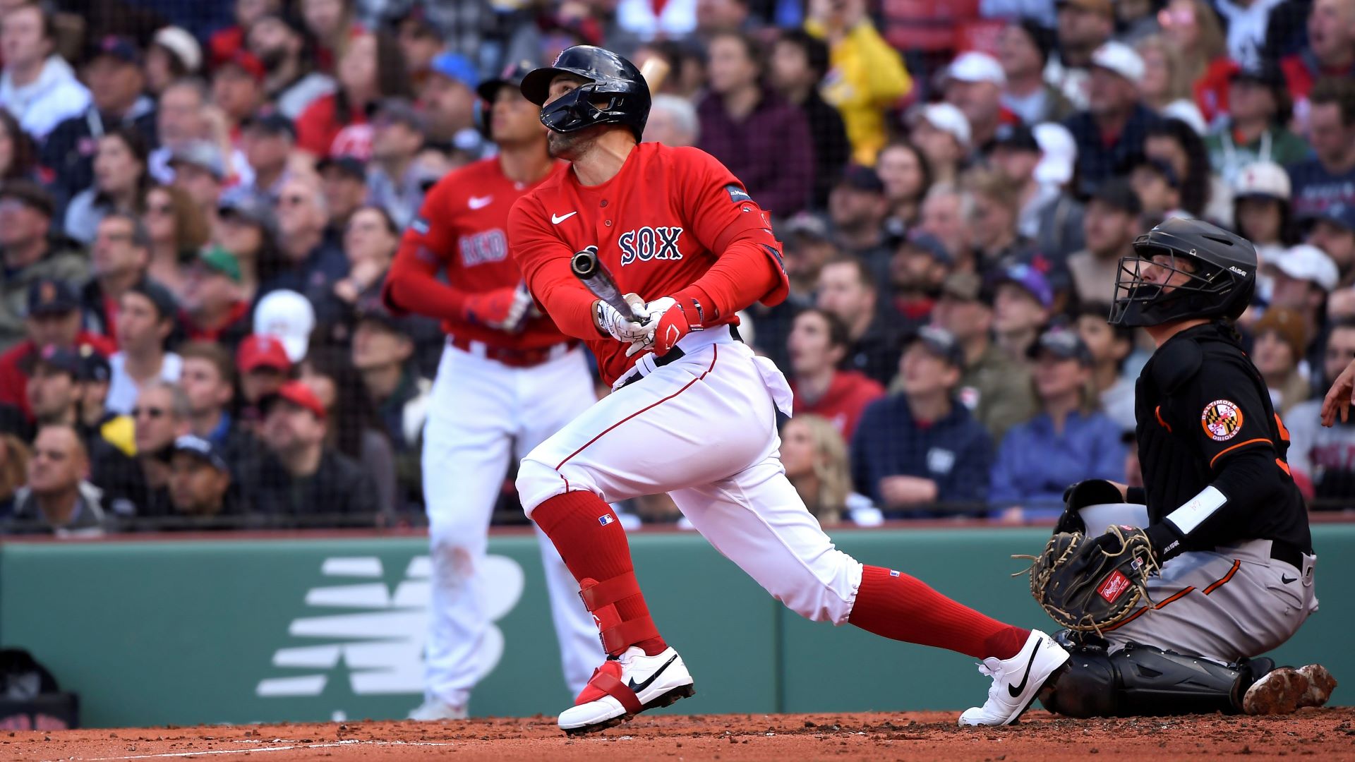 Boston Red Sox outfielder Adam Duvall