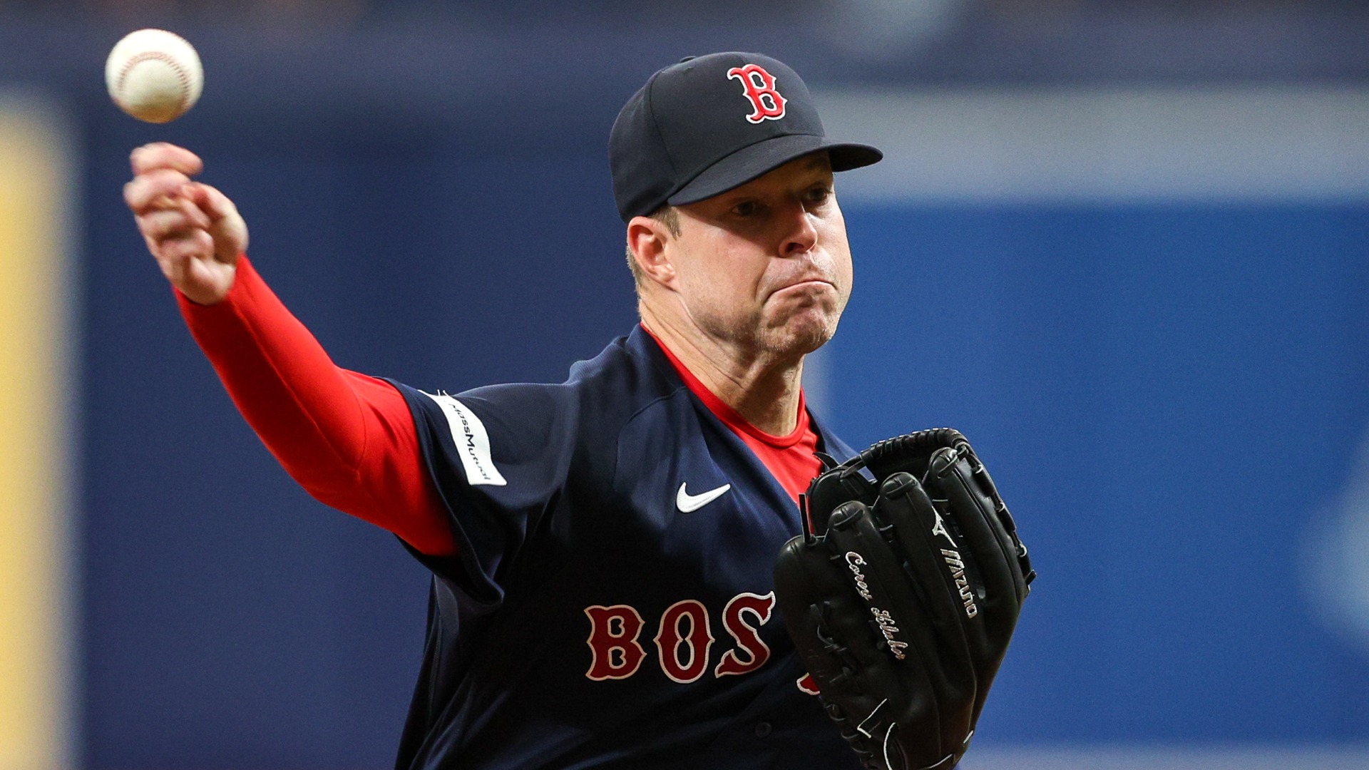 Boston Red Sox pitcher Corey Kubler