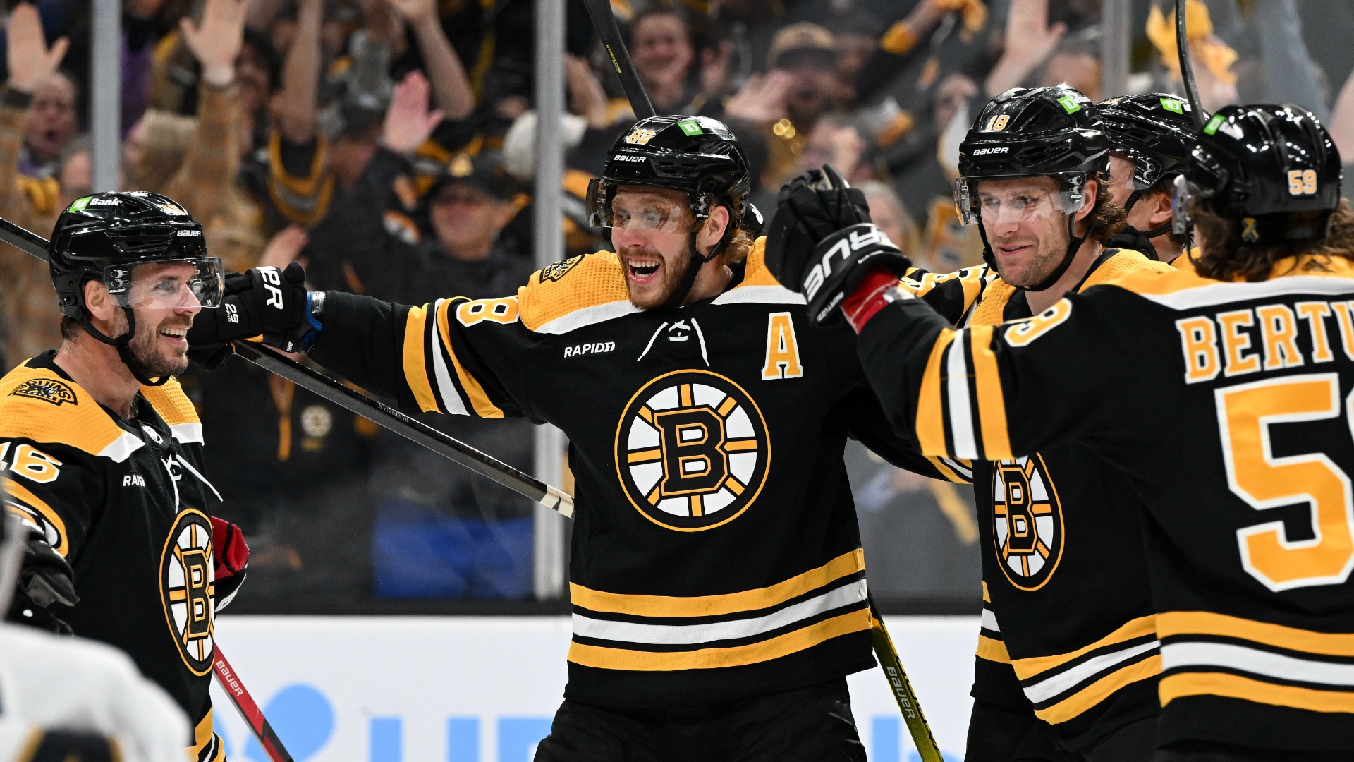Boston Bruins forward David Pastrnak