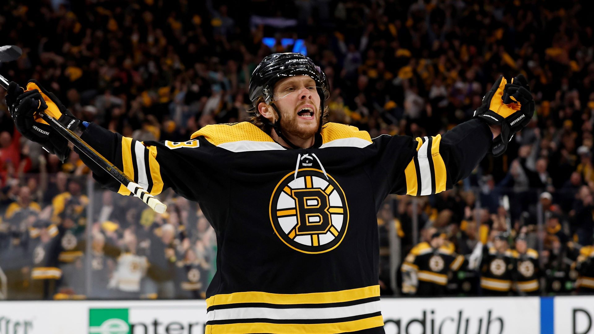 Boston Bruins winger David Pastrnak