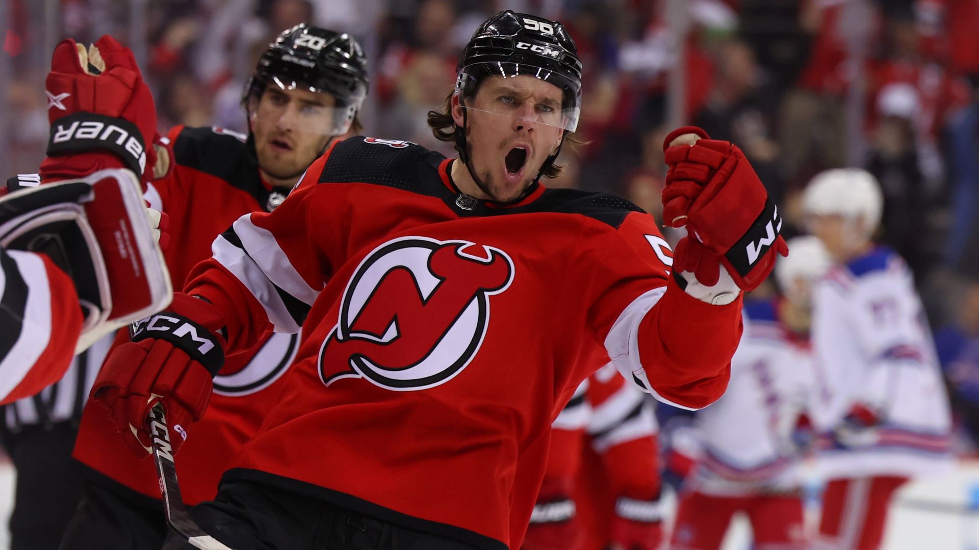 New Jersey Devils forward Erik Haula